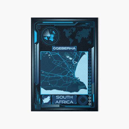 "GQEBERHA MAP SOUTH AFRICA" Art Board Print by hatimelhag | Redbubble