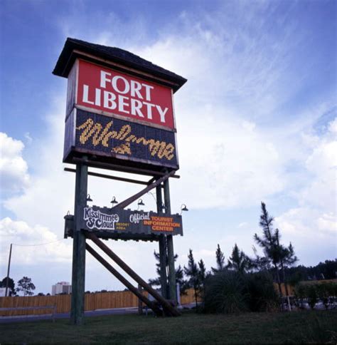 Florida Memory • Sign at the Fort Liberty dinner show attraction in ...