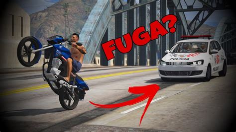 Fui Dar Role De Cg E Tive Que Dar Fuga Gta V Youtube