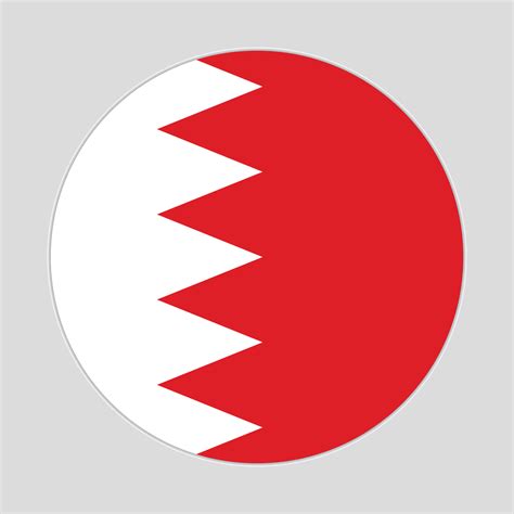 Round flag of Bahrain. Bahrain Flag Vector. 27709294 Vector Art at Vecteezy