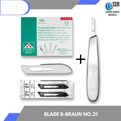 Jual B Braun Aesculap Bisturi No 21 Pisau Bedah B Braun Shopee