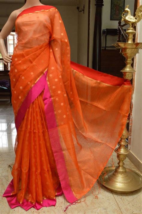 Muslin Silk Saree Love The Colour Combo Elegant Saree Bridal Silk Saree Saree Designs