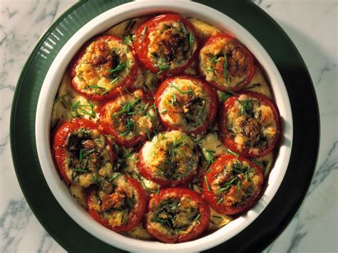 Baked Tomatoes Stuffed With Cheese Recipe Eatsmarter