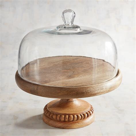 Wooden Cake Stand With Dome Wooden Cake Stands Wooden Cake Cake