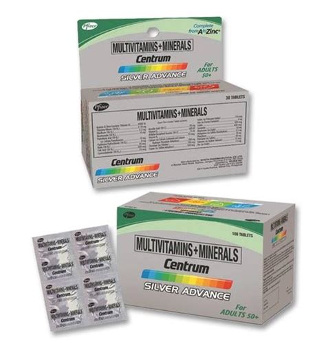 Centrum Silver Advance Dosage & Drug Information | MIMS Philippines