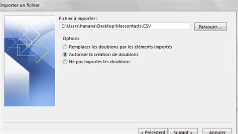 Outlook Importer Des Contacts Partir D Un Fichier Csv Ou Pst