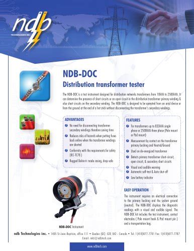 All Ndb Technologies Catalogs And Technical Brochures