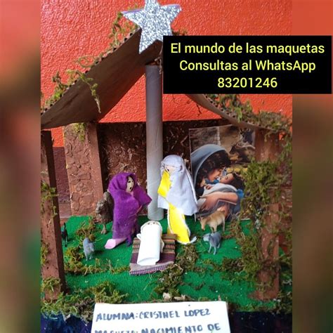 Maqueta: Nacimiento de Jesús con material reciclado. | Nacimiento de ...