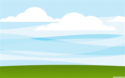 White Clouds Blue Sky Green Grass For Cartoon Grass Hd Wallpaper Pxfuel