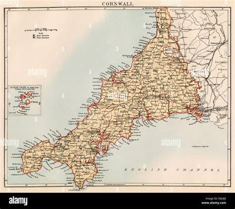 Cornwall High Resolution Map Cornwall Map Map Of Cornwall England Images