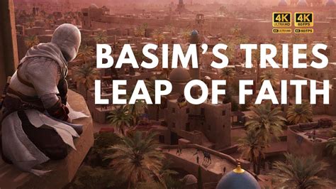 Basims First Leap Of Faith Assassins Creed Mirage 4k 60 Fps