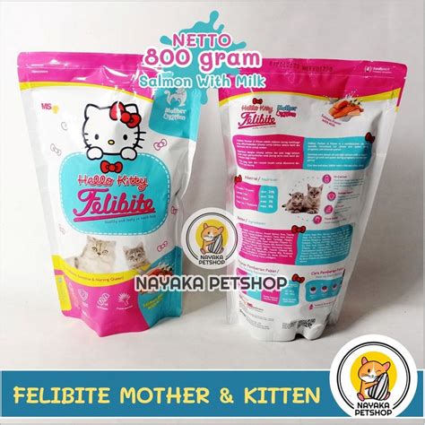 Jual Felibite Mother Kitten 800 Gr Rasa Salmon With Milk Pakan Kucing