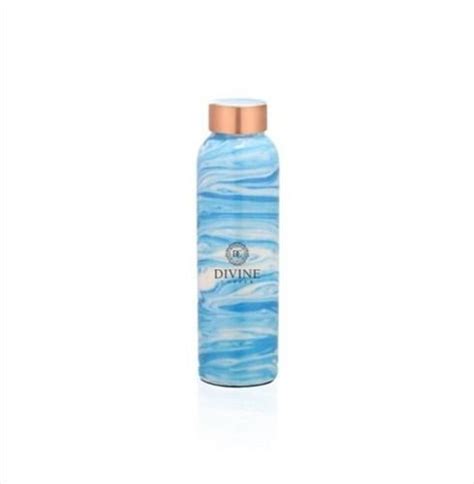 White Blue Oreo Meena Print Copper Bottle At Best Price In Mathura