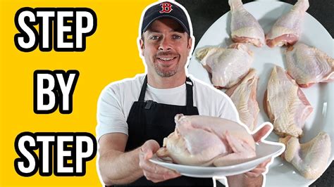 How To Cut A Whole Chicken 8 Pieces Youtube