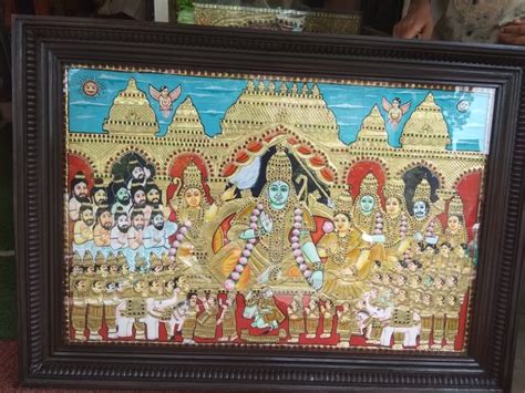 Ramar Pattabishekam Tanjore Painting Hobbies Toys Stationery