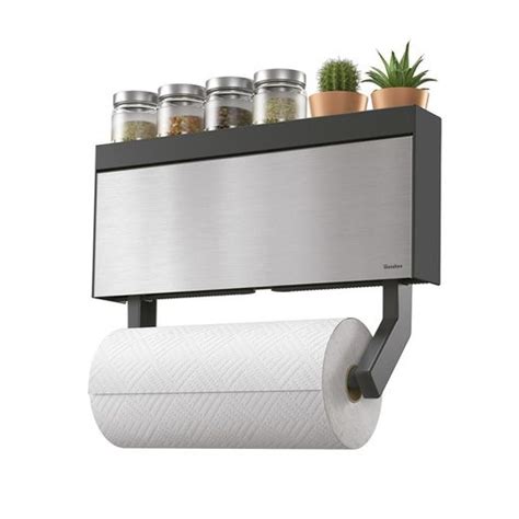 Metaltex Tango Portarrollos Triple De Pared Para Cocina En Acero