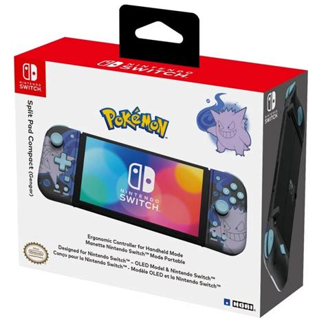 Hori Split Pad Compatto Pokemon Gengar Gamepad Per Nintendo Switch OLED