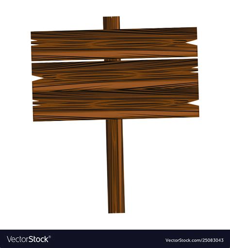 Blank Wood Sign Vector