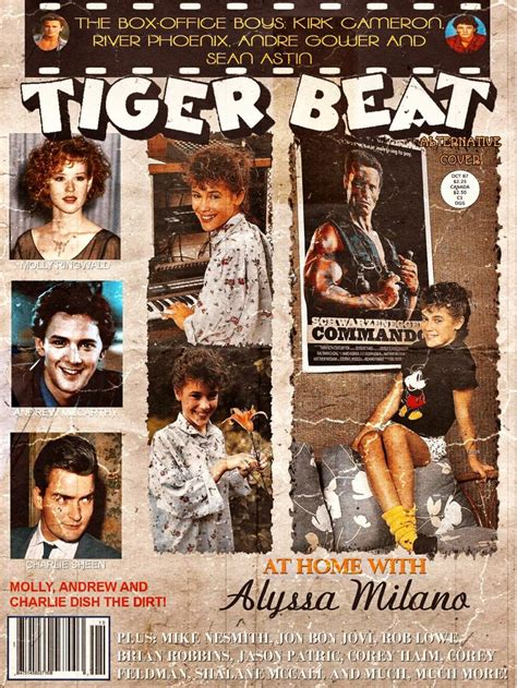 Tiger Beat October 1987 An Alternative Cover Featuring Alyssa Milano