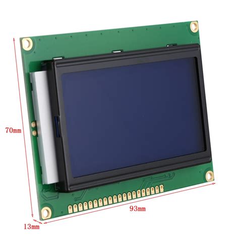 128x64 DOTS LCD Module 5V Blue Screen 12864 LCD With Backlight ST7920