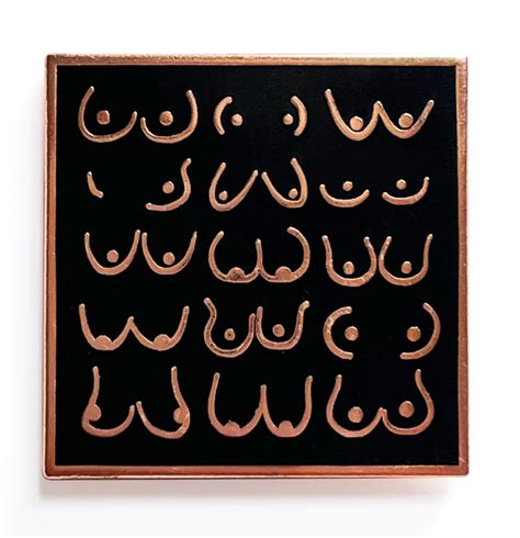 Boobs Black And Rose Gold Enamel Pin Hey Mavens