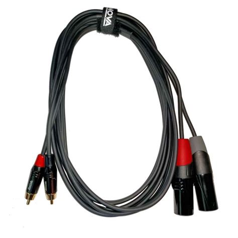 1 m XLR macho de 3 pines cable adaptador RCA macho cable estéreo