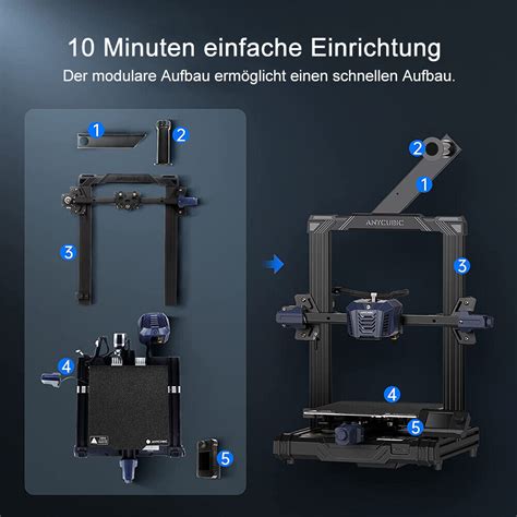 Anycubic Kobra Neo D Drucker Fdm Direktextruder Pei Auto Levelin