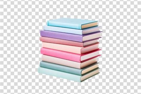 Stack of Colorful Books 2 Isolated Graphic by Whimsy Girl · Creative ...