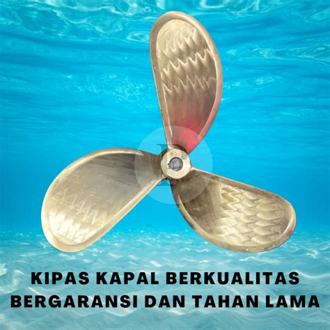 Baling Kipas Daun X Inchi Propeller Kipas Perahu Kuningan