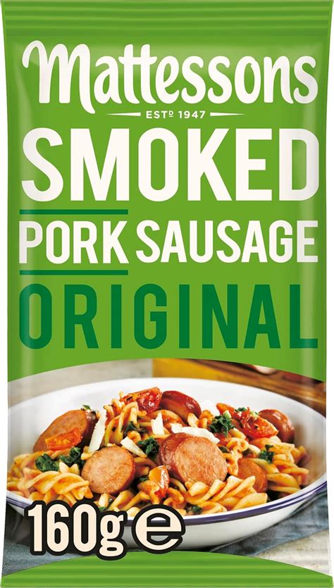 Mattessons Smoked Pork Sausage Original 160 G Uk Grocery