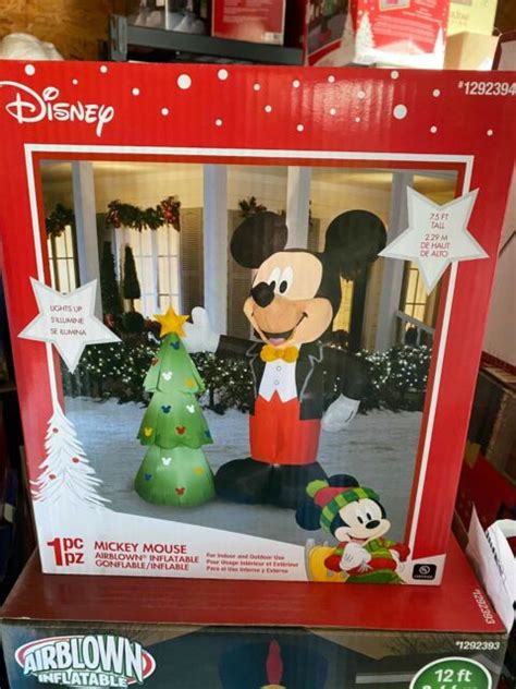 Gemmy 2019 7 5 Foot Tall Mickey Mouse Christmas Airblown Inflatable Ebay