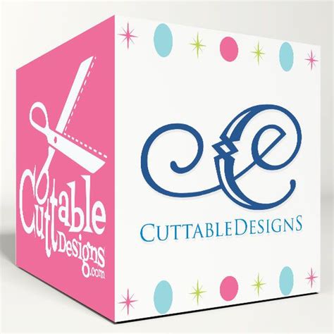 A Box That Has Some Scissors On It And The Words Cuttable Designs