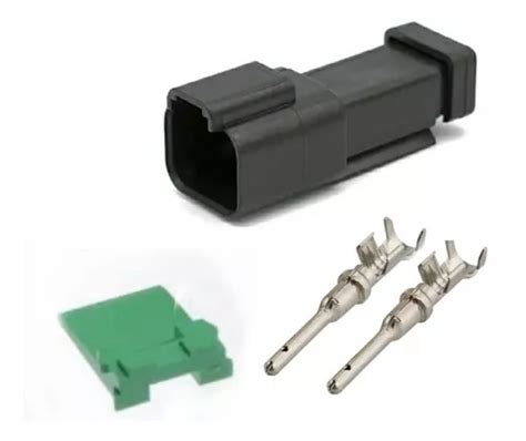 Kit 10 Conector Deutsch 2 Vias Macho Fêmea Dt04 2p E Dt06 2s Mebuscar