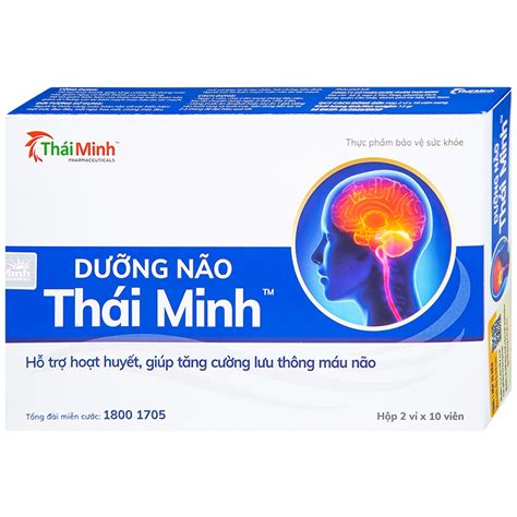 Dưỡng Não Thái Minh Pharmaceuticals 20 Viên Chính Hãng