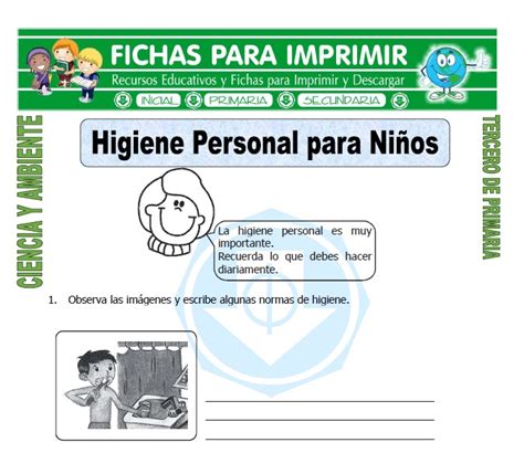 Imagenes Sobre La Higiene Personal Para Ni Os