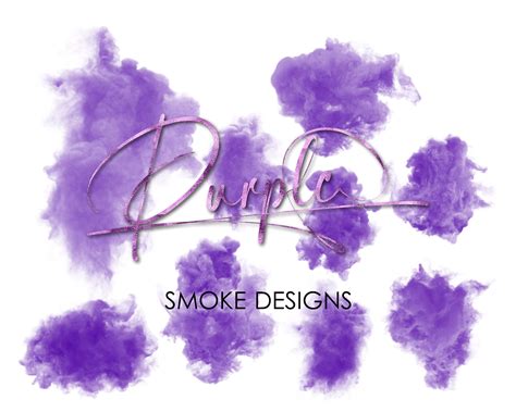 Purple Smoke Overlays Smoke Png Logo Background Png Purple Etsy Canada