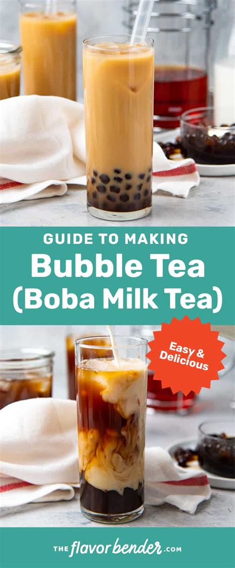 Homemade Bubble Tea Drink Boba Tea The Flavor Bender