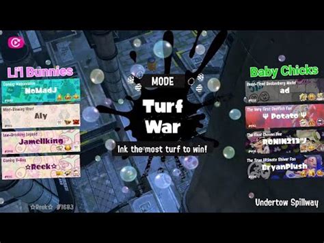 Splatoon Springfest Open Battle Undertow Spillway Team Li L