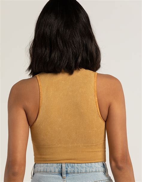 Bdg Urban Outfitters Josie Acid Womens Crop Tank Top Gold Tillys