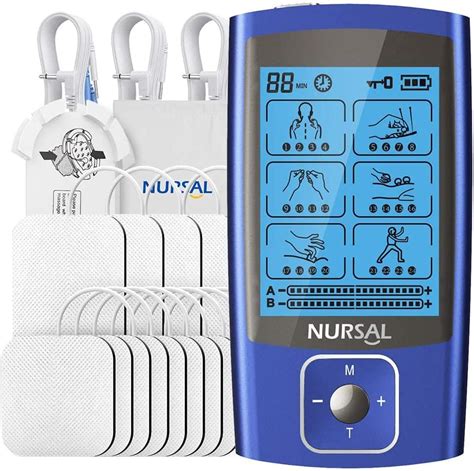 Nursal Dual Channel Tens Machine For Pain Relief Modes Tens Unit