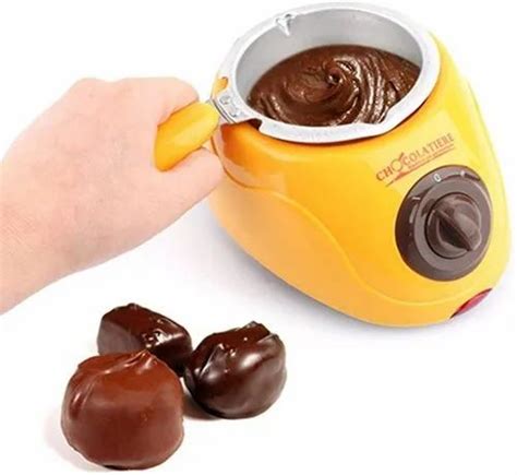 Plastic And Aluminium Portable Electric Chocolate Melting Pot With Chocolate Making Kit For