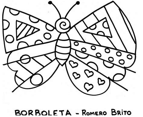 Romero Britto Para Pintar Sketch Coloring Page