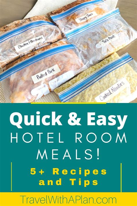 Tasty Hotel Room Meals To Save Time Money Travel With A Plan