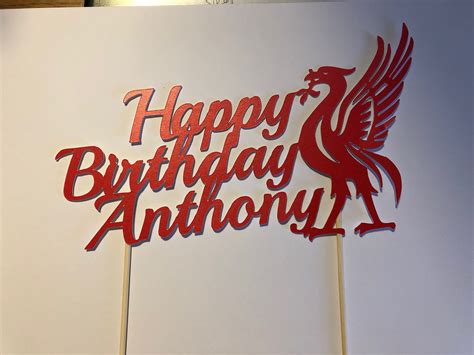 Liverpool Liver Bird Cake Topper Personalised Etsy