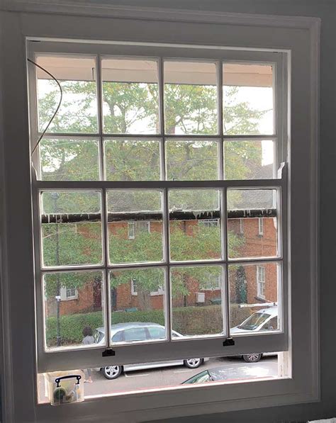 New Double Glazed Sash Windows Using The Original Box Frame In North London London Sash Window