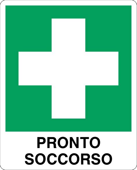 Cartello Alluminio 16x21 Cm Pronto Soccorso Cartelli Segnaletici