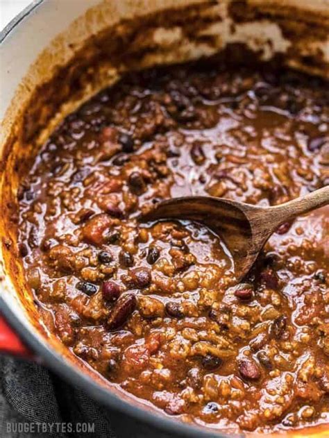 The Best Homemade Chili Recipe Budget Bytes