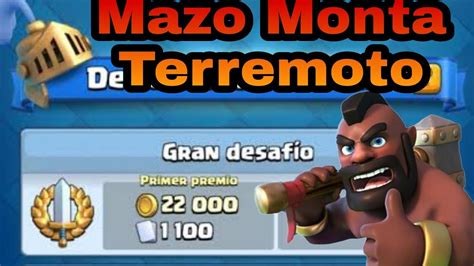 EL MEJOR MAZO MONTA PUERCOS TERREMOTO PARA GRAN DESAFIO EN CLASH ROYALE