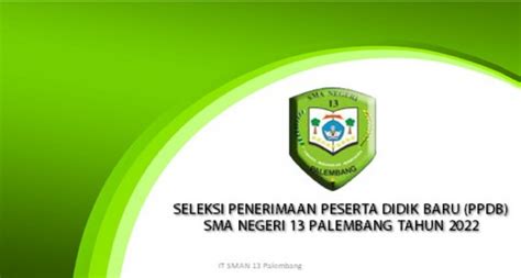 Pelaksanaan Ppdb Sman Palembang