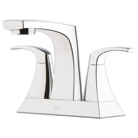 Pfister Karci Polished Chrome 2 Handle 4 In Centerset Watersense Bathroom Sink Faucet With Drain